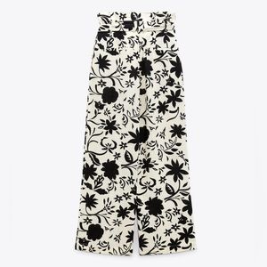 Zara floral print pants